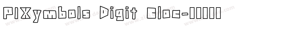 PIXymbols Digit Cloc字体转换